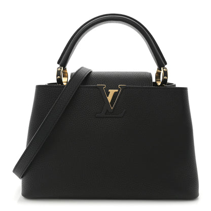 Louis Vuitton Taurillon Capucines PM Black 1 of 9