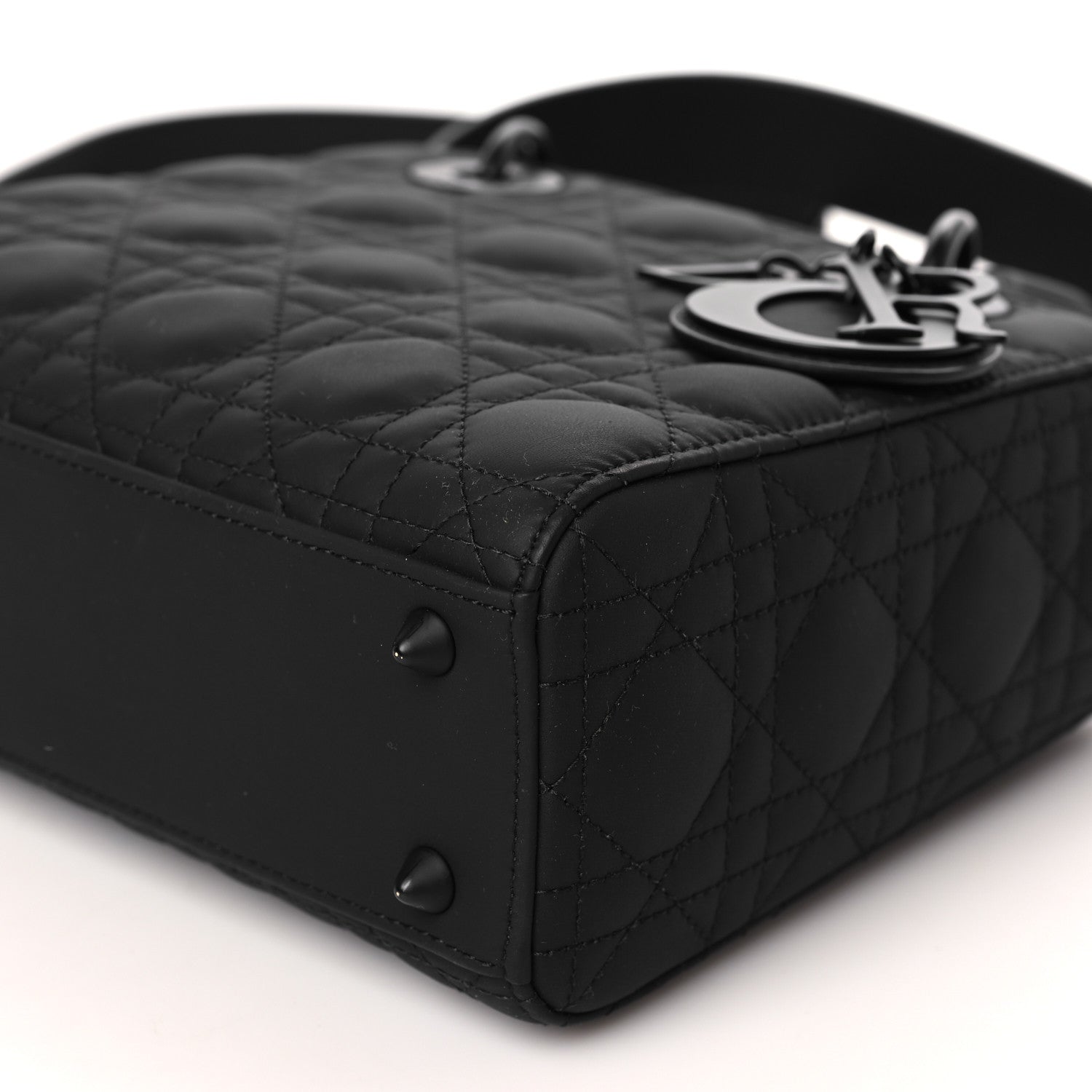 Christian Dior Ultra Matte Calfskin Cannage Small My ABCDior Lady Dior Black 9 of 9