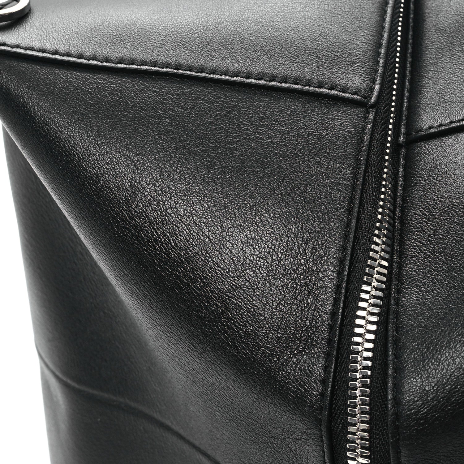 Loewe Shiny Calfskin Puzzle Fold Duffle Black 13 of 13