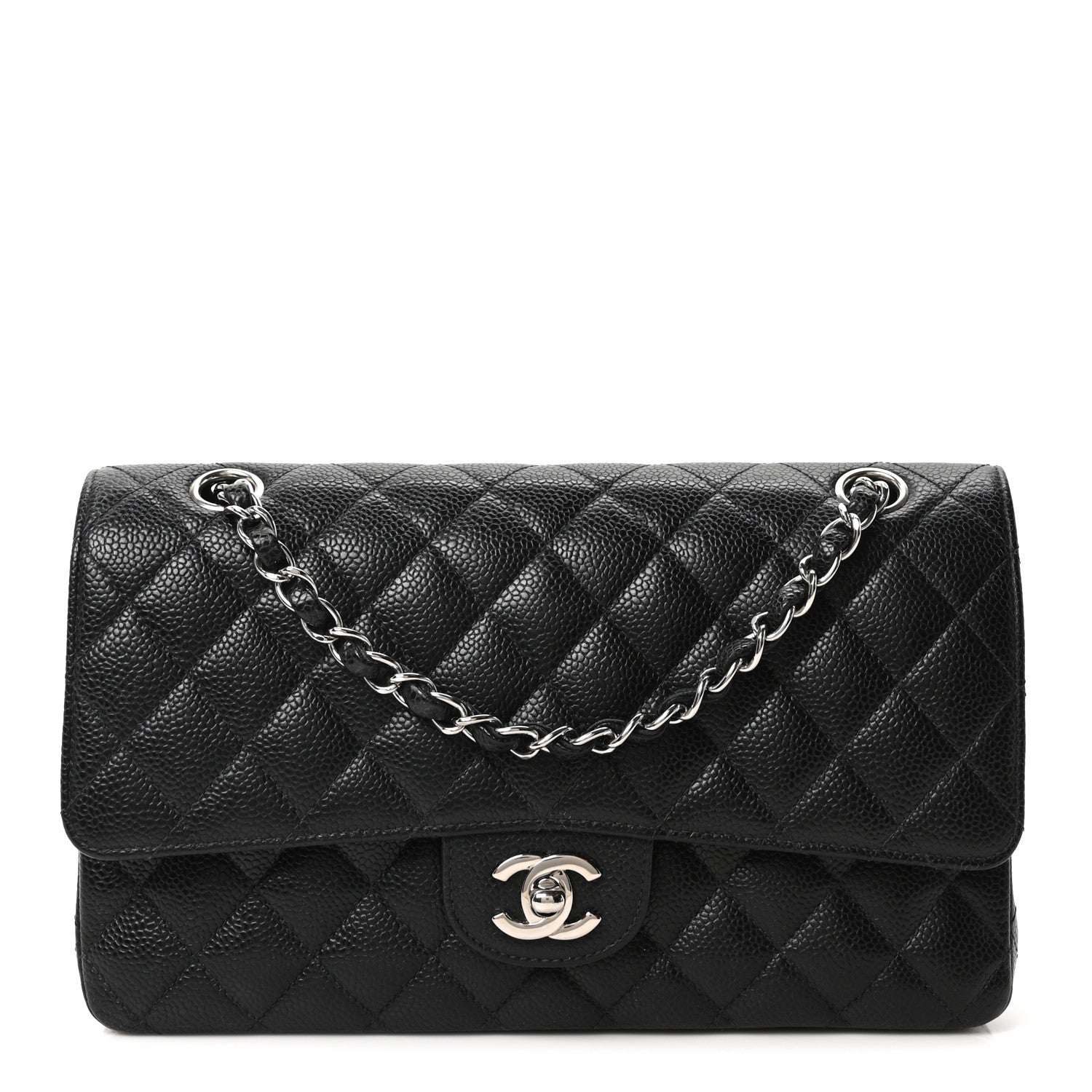 Chanel Caviar Quilted Medium Double Flap Black 1 of 19