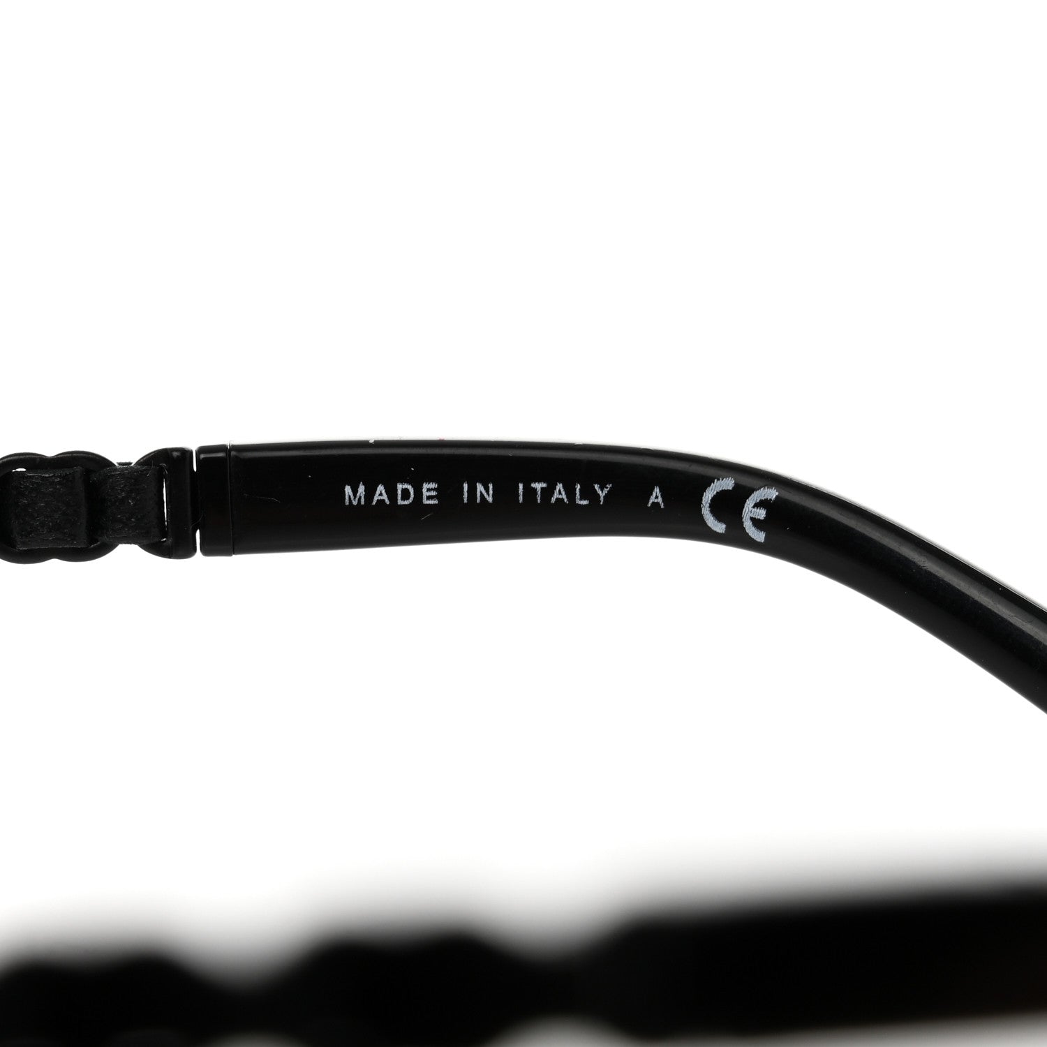 Chanel Metal Calfskin Round Chain Sunglasses 4265-Q Black 6 of 10