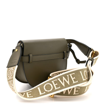 Loewe Calfskin Jacquard Mini Gate Dual Bag Autumn Green 3 of 11