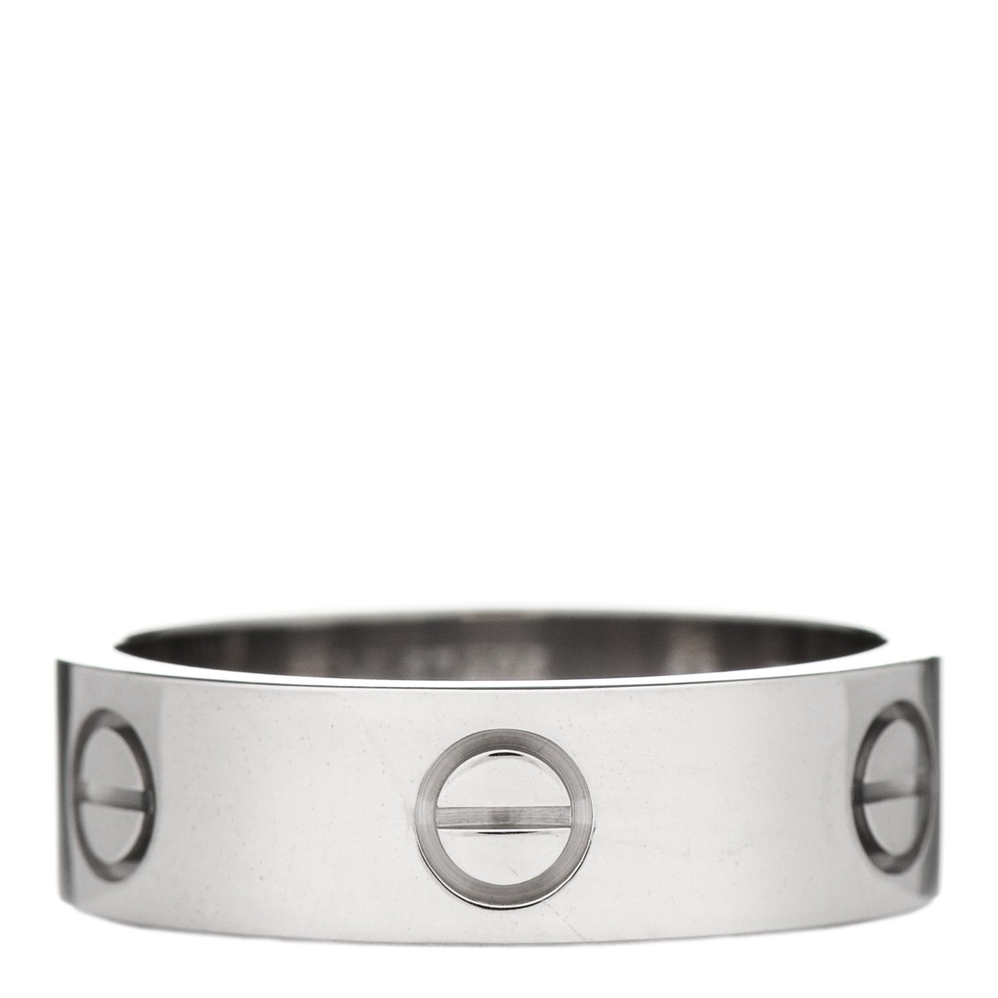 18K White Gold 5.5mm LOVE Ring 58 8.25