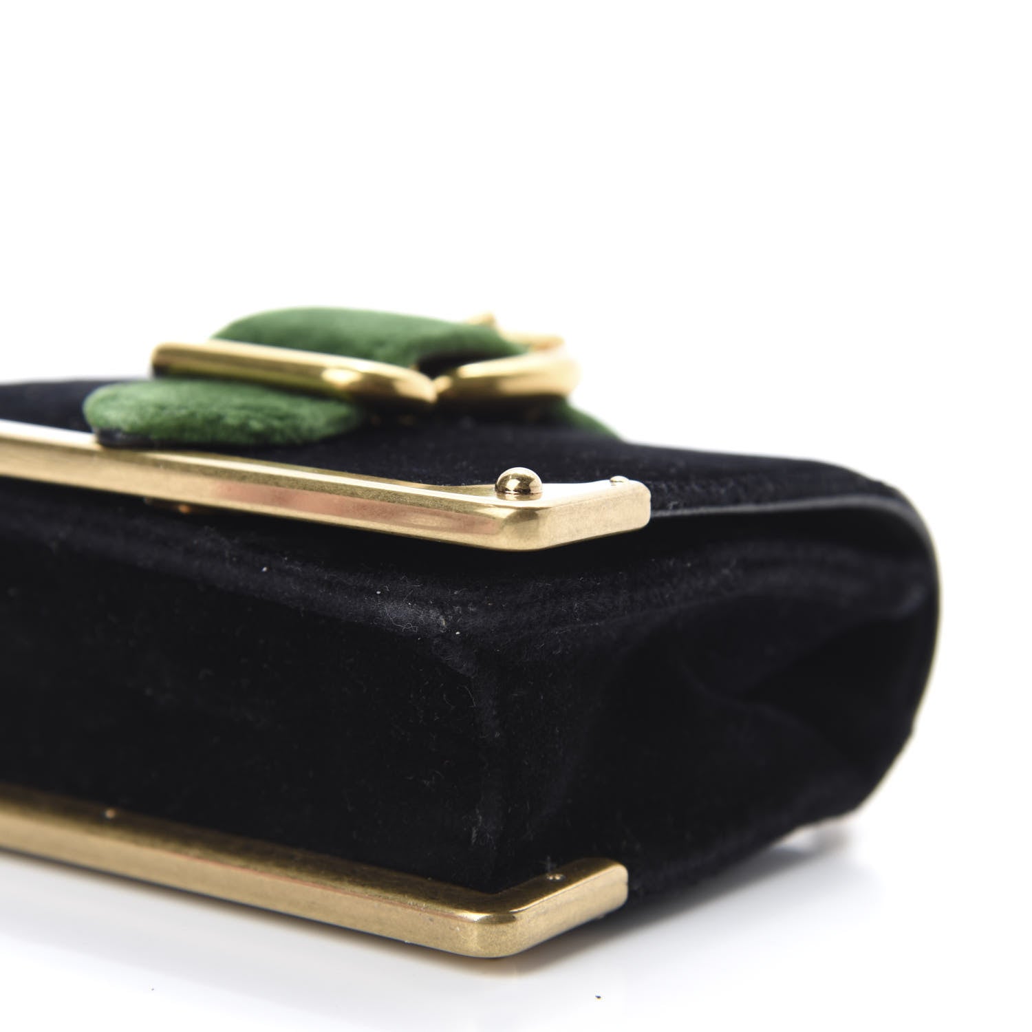 Prada Velvet City Calfskin Micro Cahier Bag Black Alloro 7 of 9