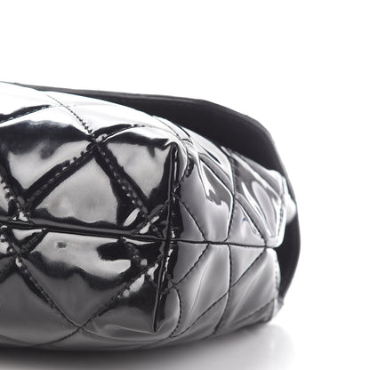 Chanel Vinyl Quilted In the Business Flap Bag Black 9 of 10