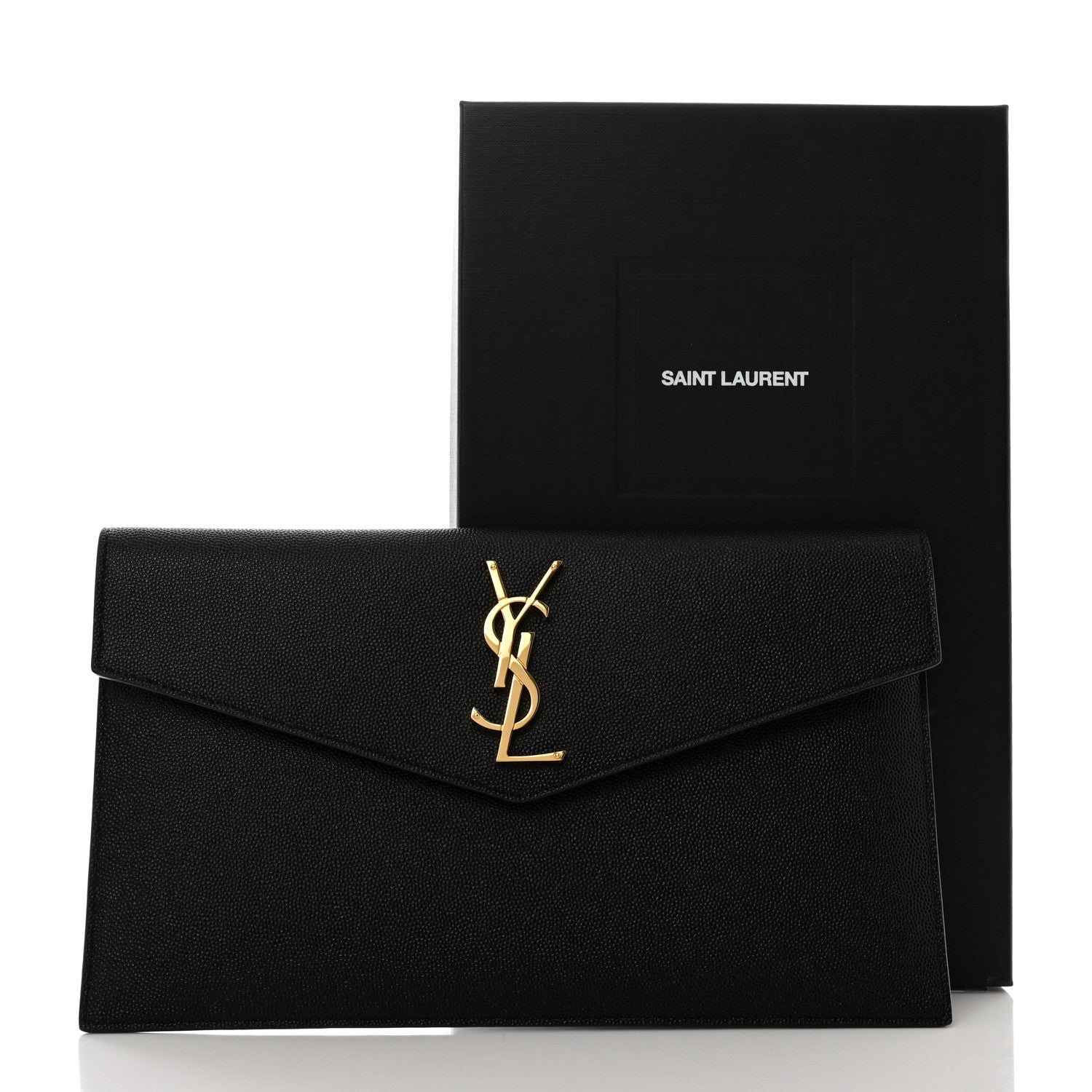 Saint Laurent Grain De Poudre Uptown Pouch Black 8 of 8