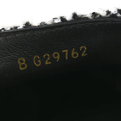 Chanel Tweed Lambskin CC Espadrilles 39 White Black 9 of 10