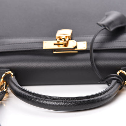 Hermes Epsom Kelly Sellier 28 Black 9 of 43