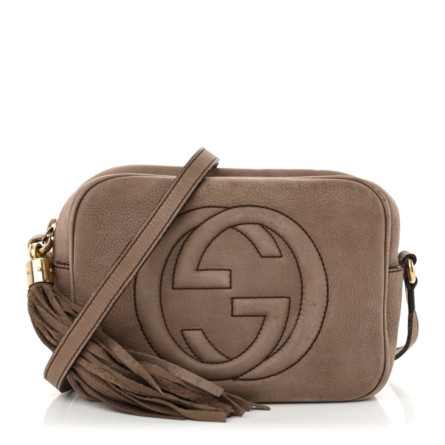 Gucci Vitello Range Small Soho Disco Bag Grey Field 1 of 18