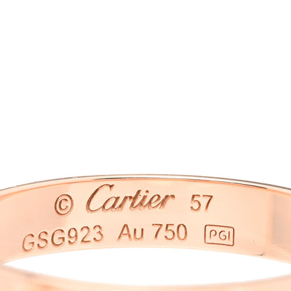 Cartier 18K Pink Gold 3.5mm LOVE Wedding Band Ring 57 8 4 of 4