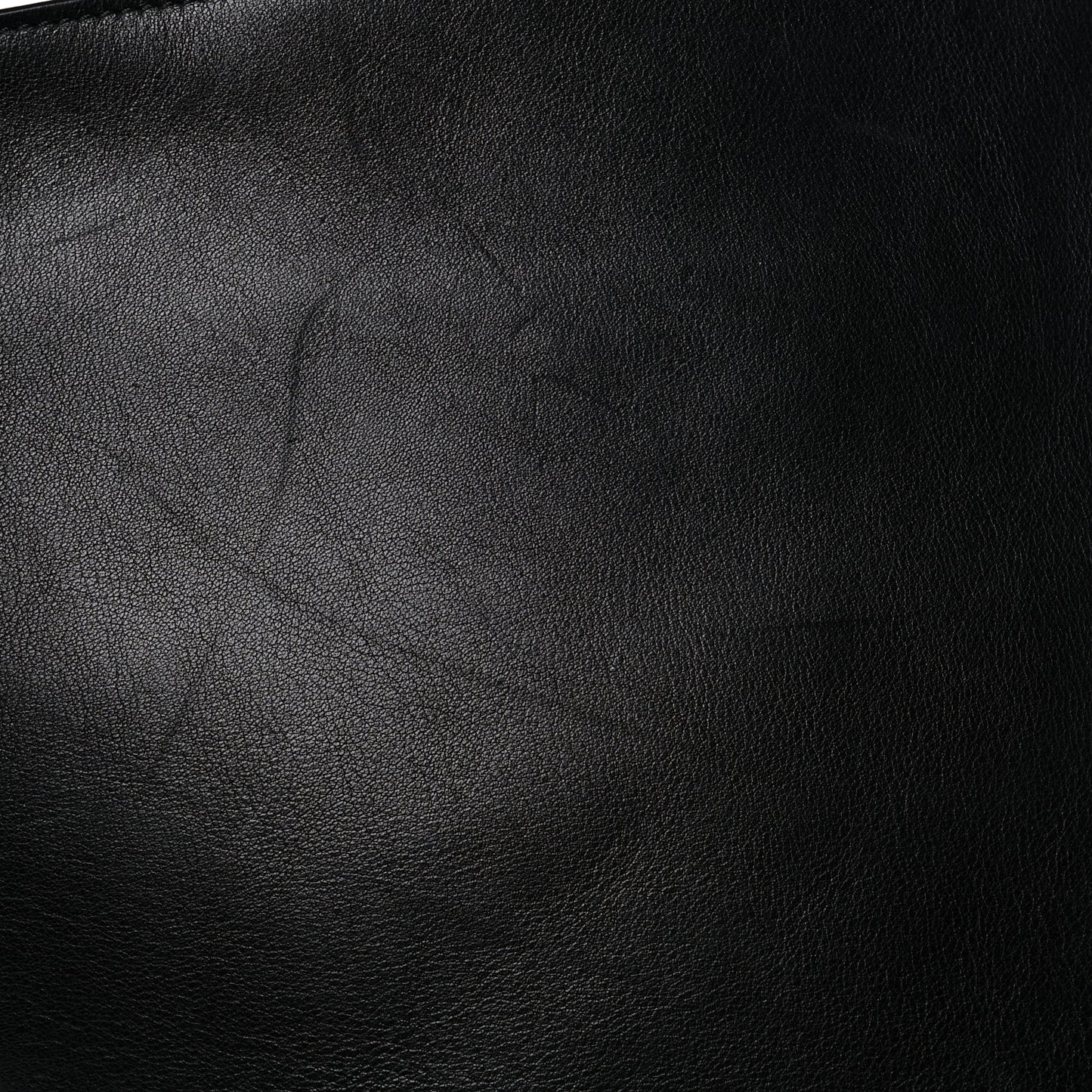 Smooth Suede Calfskin Medium Myer Double Carry Bag Black Navy
