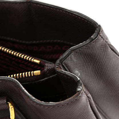 Prada Saffiano Medium Galleria Double Zip Tote Amaranto 10 of 12