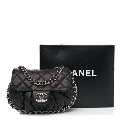 Chanel Washed Lambskin Quilted Mini Chain Around Flap Black 13 of 14