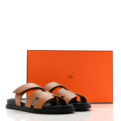 Hermes Calfskin Mens Chypre Sandals 42.5 Naturel 8 of 8