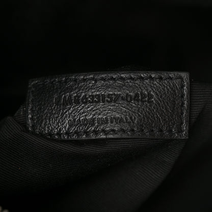 Saint Laurent Crinkled Calfskin Matelasse Monogram Large Niki Chain Satchel Black 7 of 10