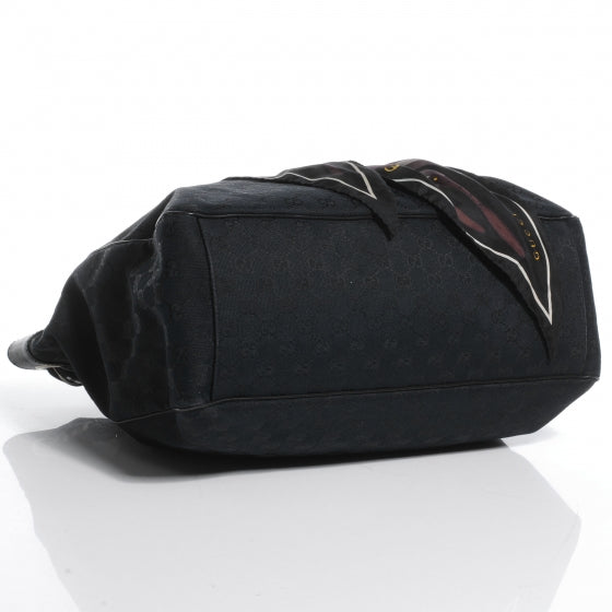Monogram Large Positano Tote Black