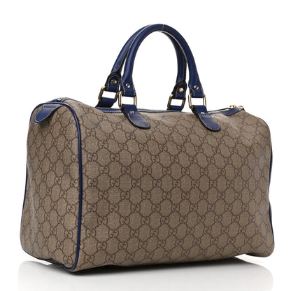 Gucci GG Plus Monogram Medium Boston USA Flag Unicef Duffle Blue 3 of 9