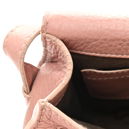 Chloe Grained Calfskin Small Marcie Saddle Bag Anemone Pink 8 of 17
