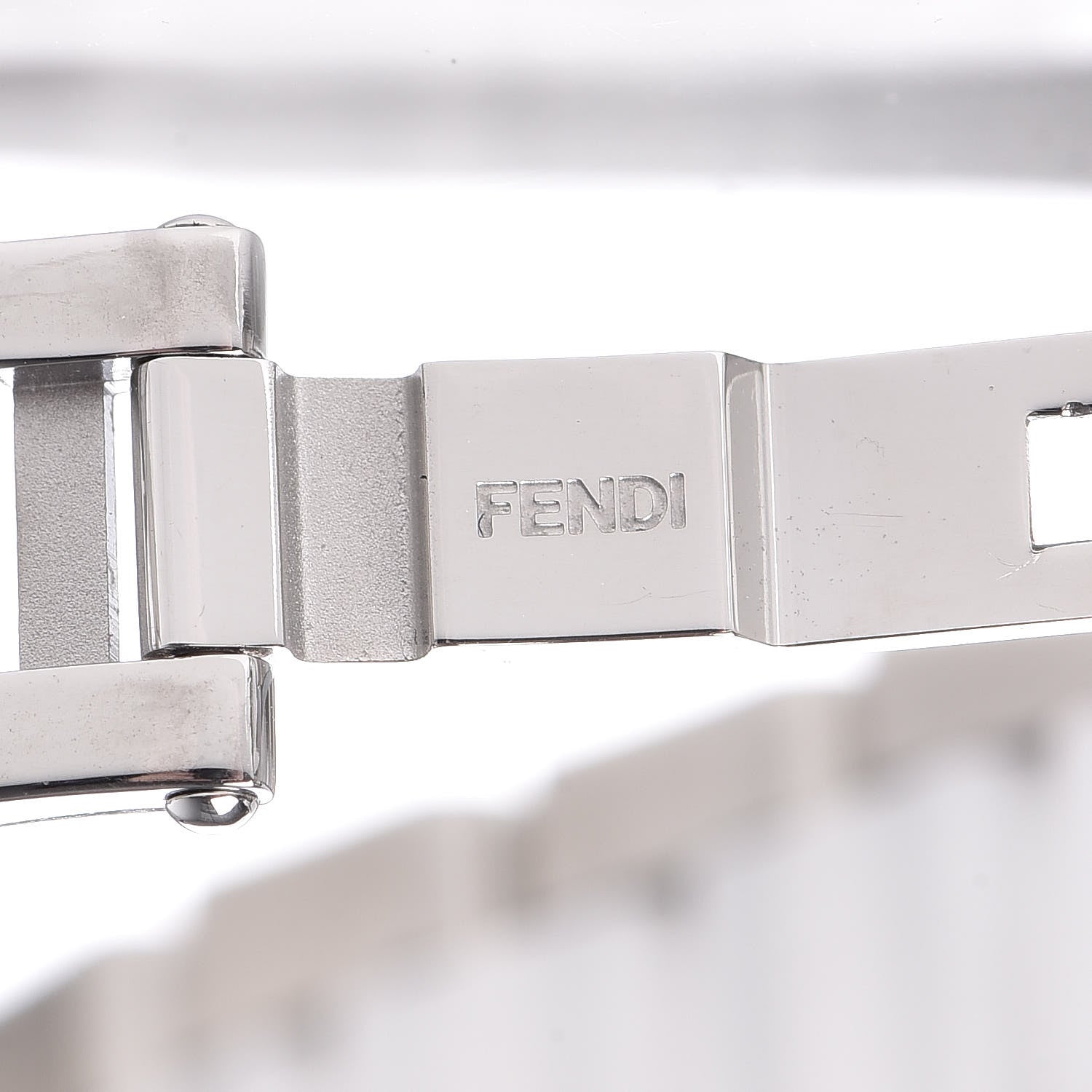Fendi Stainless Steel Ceramic Diamond 34mm Momento Bugs Quartz Watch Orange 7 of 9