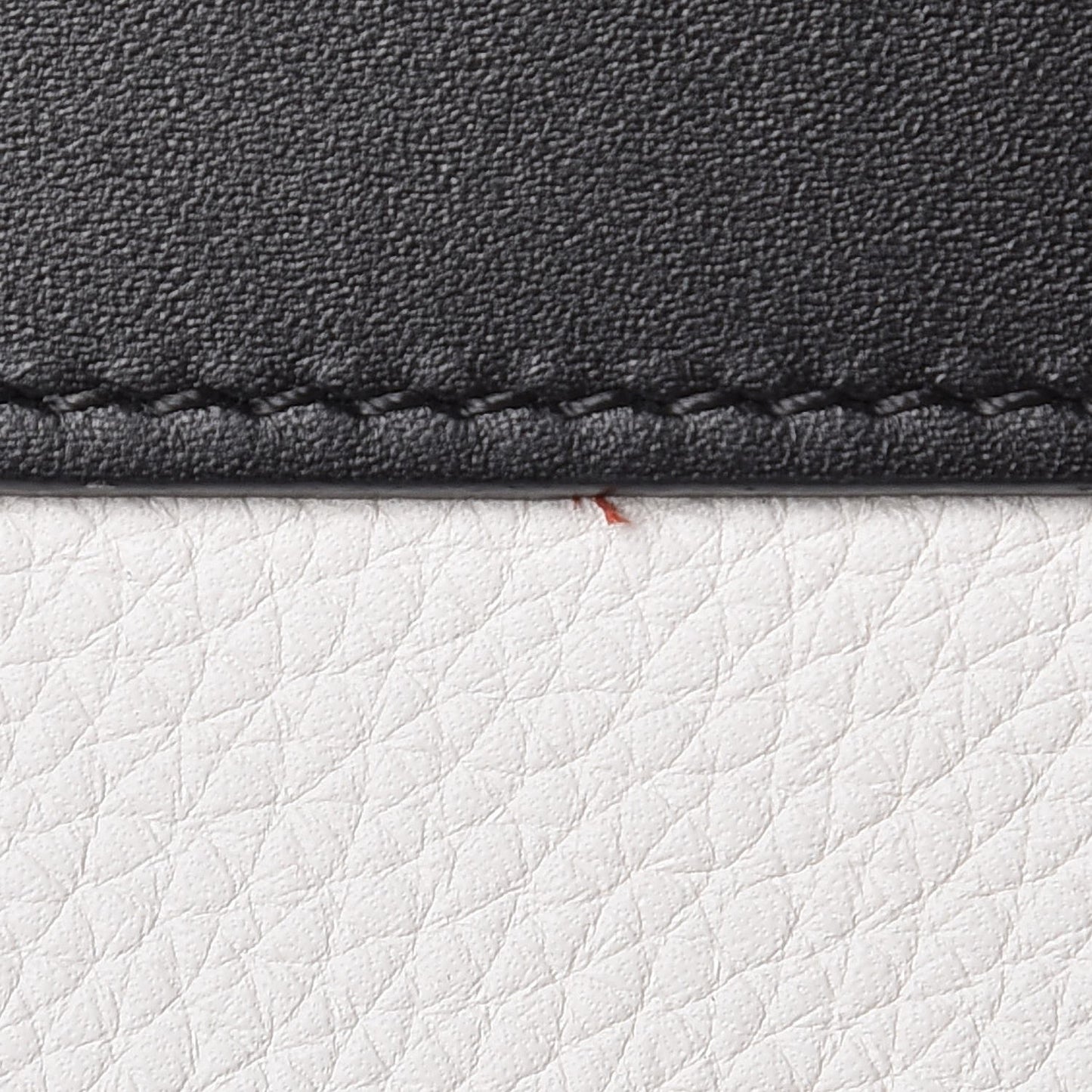 Baby Grained Calfskin Tri-color Micro Luggage White Liquorice