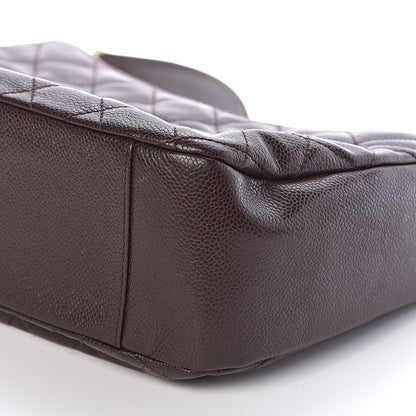 Chanel Caviar Quilted Timeless CC Shoulder Bag Brown 8 of 9