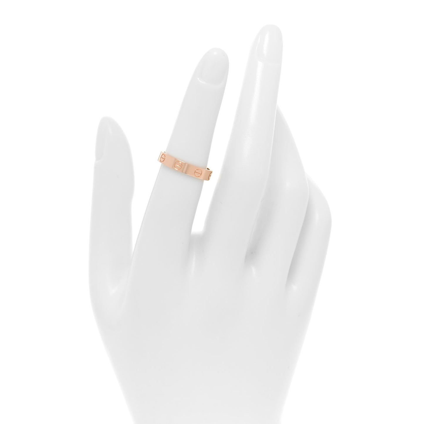 18K Pink Gold 3.5mm LOVE Wedding Band Ring 51 5.75