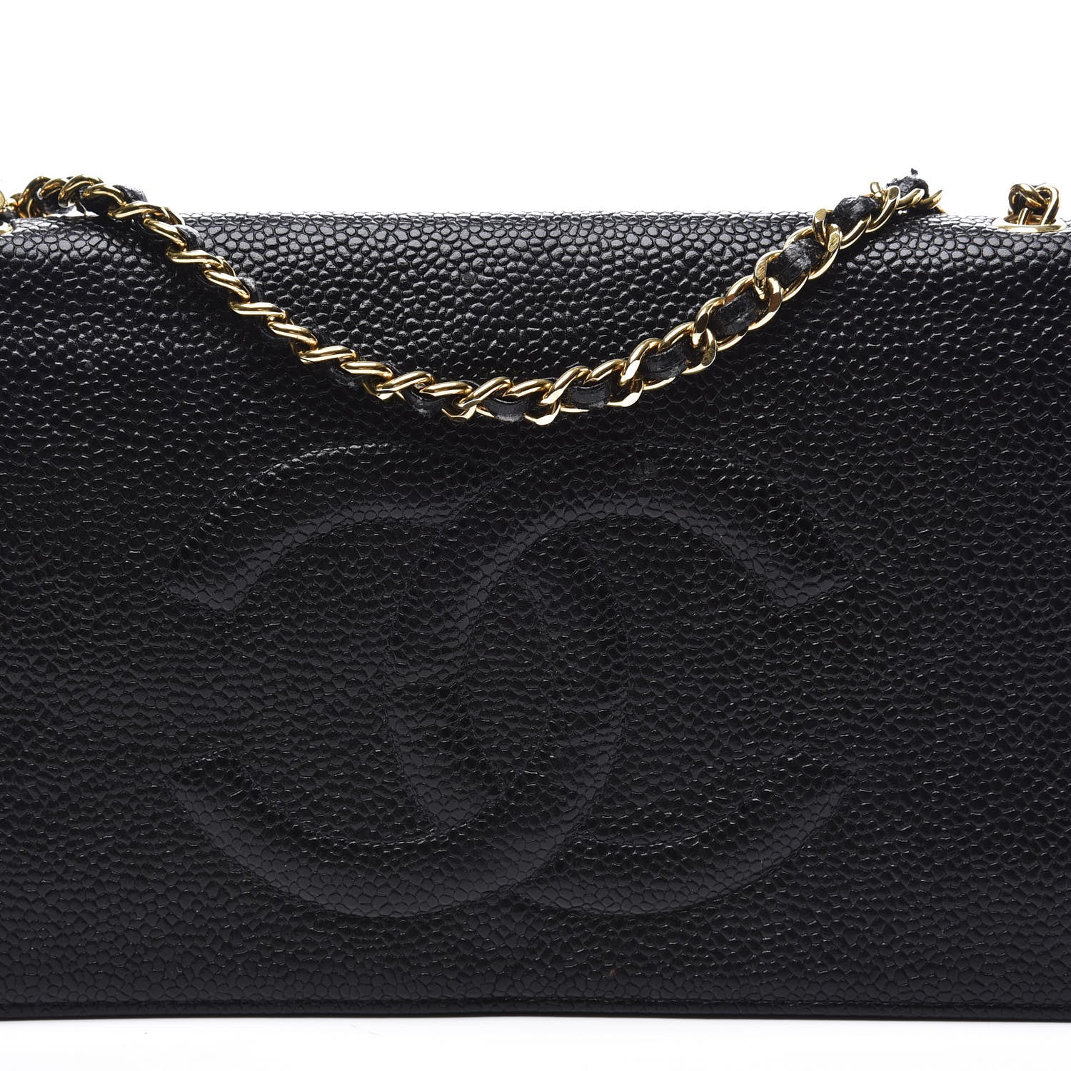 Chanel Caviar Timeless CC Wallet On Chain WOC Black 11 of 11