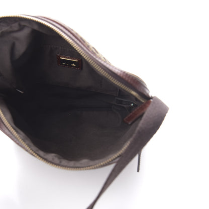 Fendi Zucchino Vitello Crossbody Messenger Mogano Panna Bruciato 5 of 14