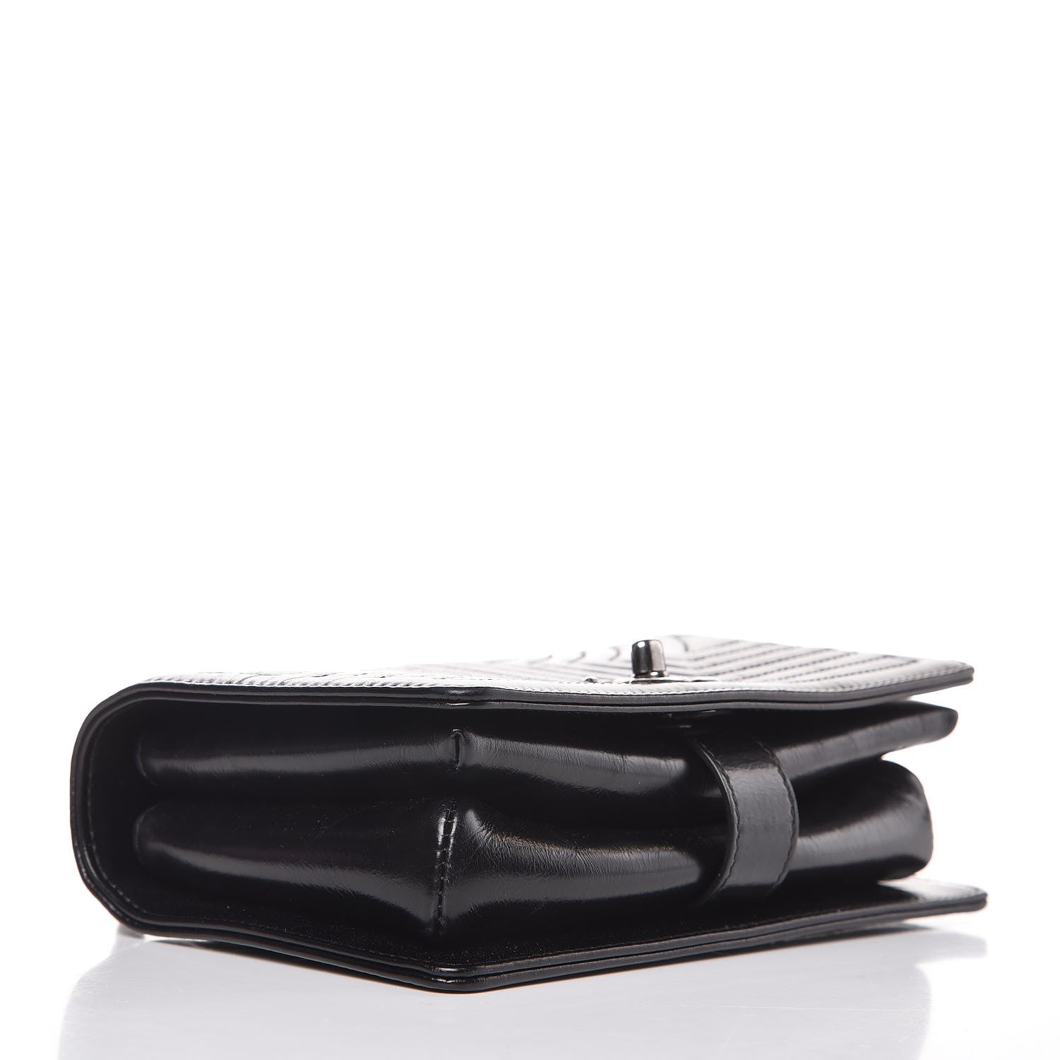 Chanel Glazed Calfskin Quilted Small Korean Garden Flap Black 4 of 9