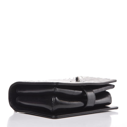 Chanel Glazed Calfskin Quilted Small Korean Garden Flap Black 4 of 9