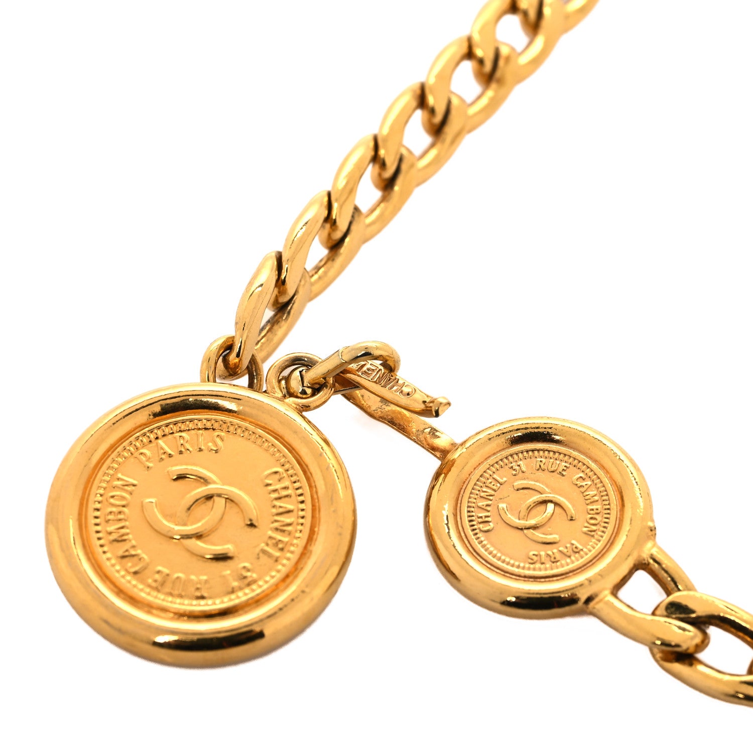 Chanel CC Medallion Chain Belt Gold 3 of 4
