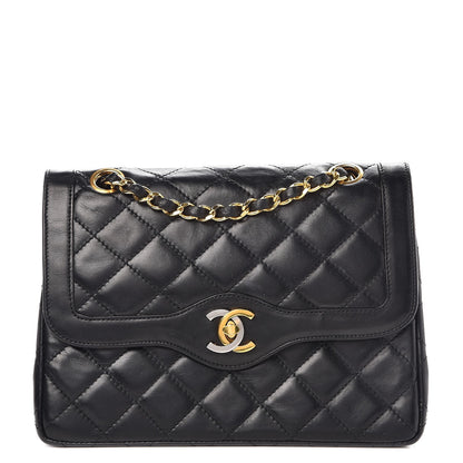 Chanel Lambskin Quilted Small Double Flap Black 1 of 9
