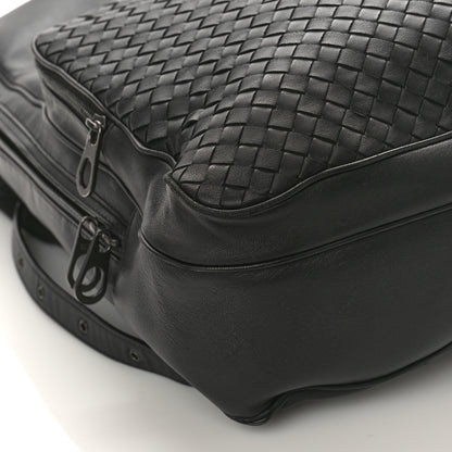 Bottega Veneta Smooth Calfskin Intrecciato Backpack Black 6 of 8
