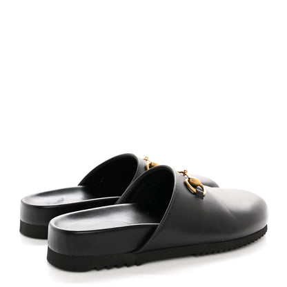Gucci Jakarta Calfskin Womens Horsebit Slippers 36 Black 4 of 10