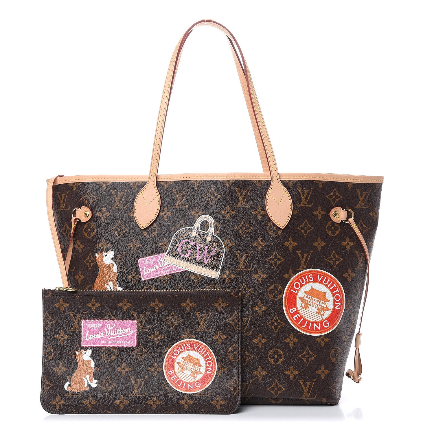 Louis Vuitton Monogram My World Tour Neverfull MM 1 of 11