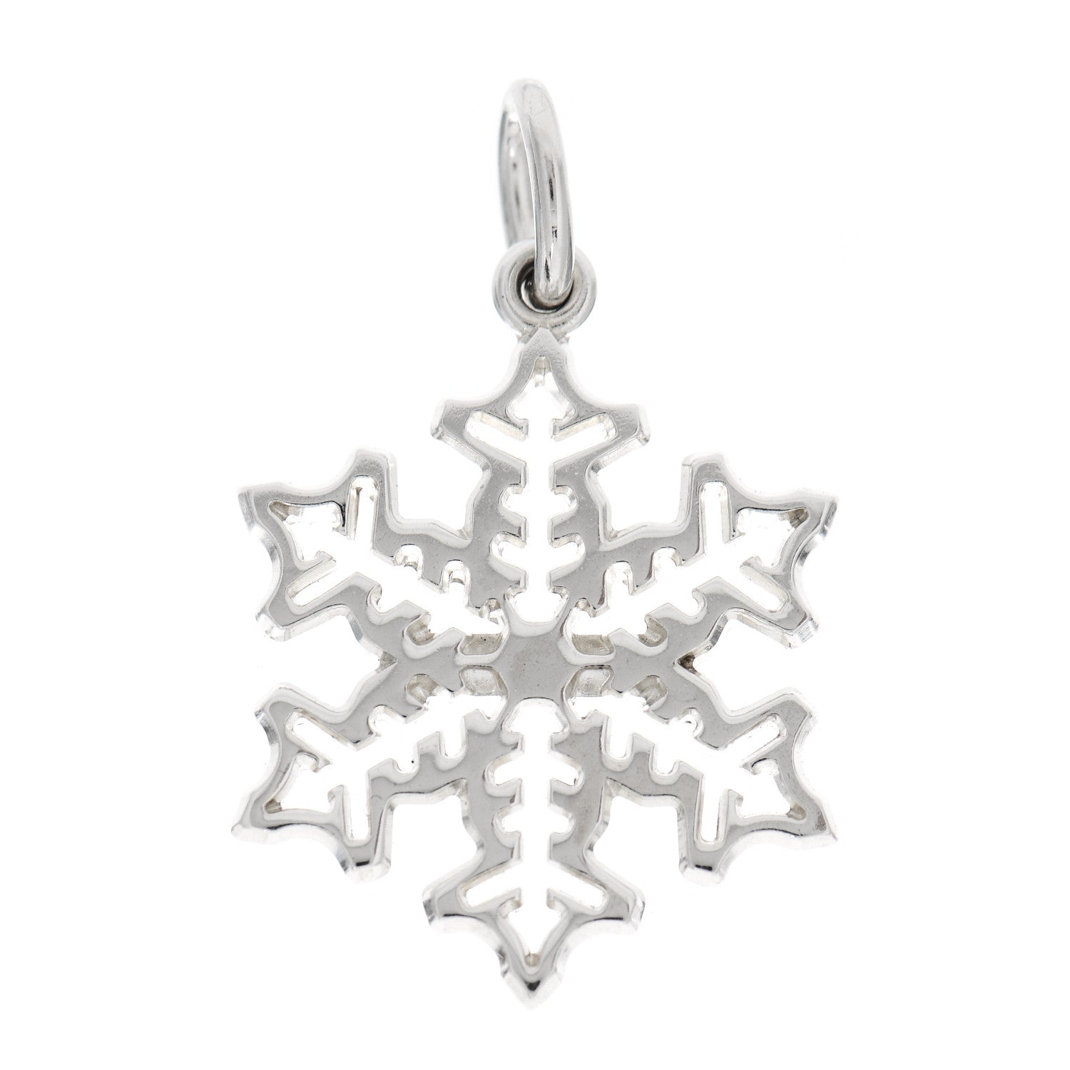 Tiffany Sterling Silver Small Snowflake Charm 1 of 4