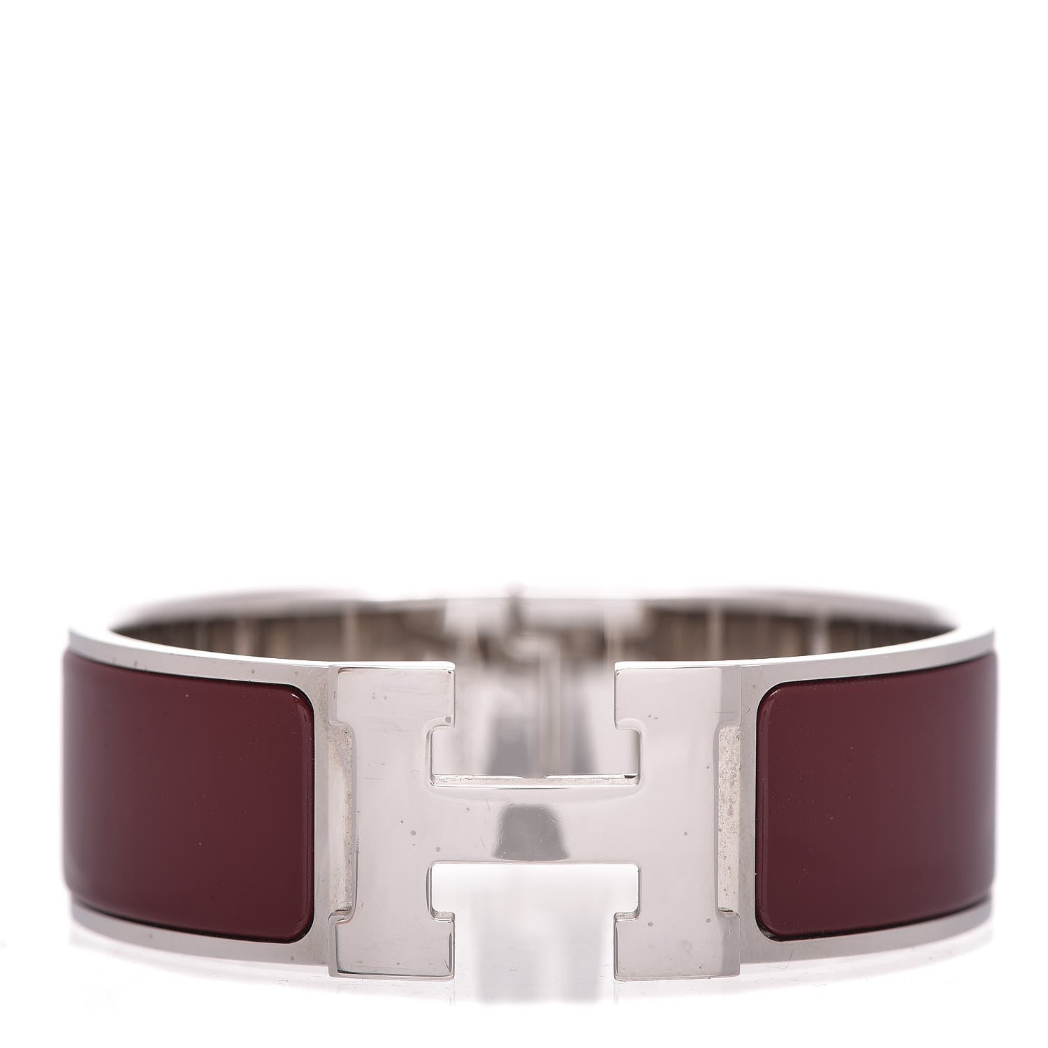 Hermes Enamel Wide Clic Clac H Bracelet PM Moka 1 of 5