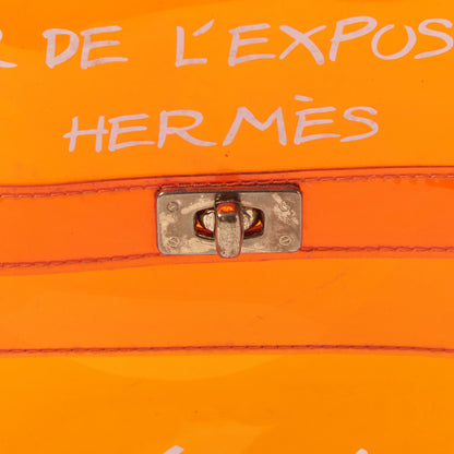 Hermes Vinyl Souvenir De L'Exposition Kelly Orange 7 of 8