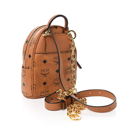 MCM Visetos X-Mini Backpack Cognac 2 of 8