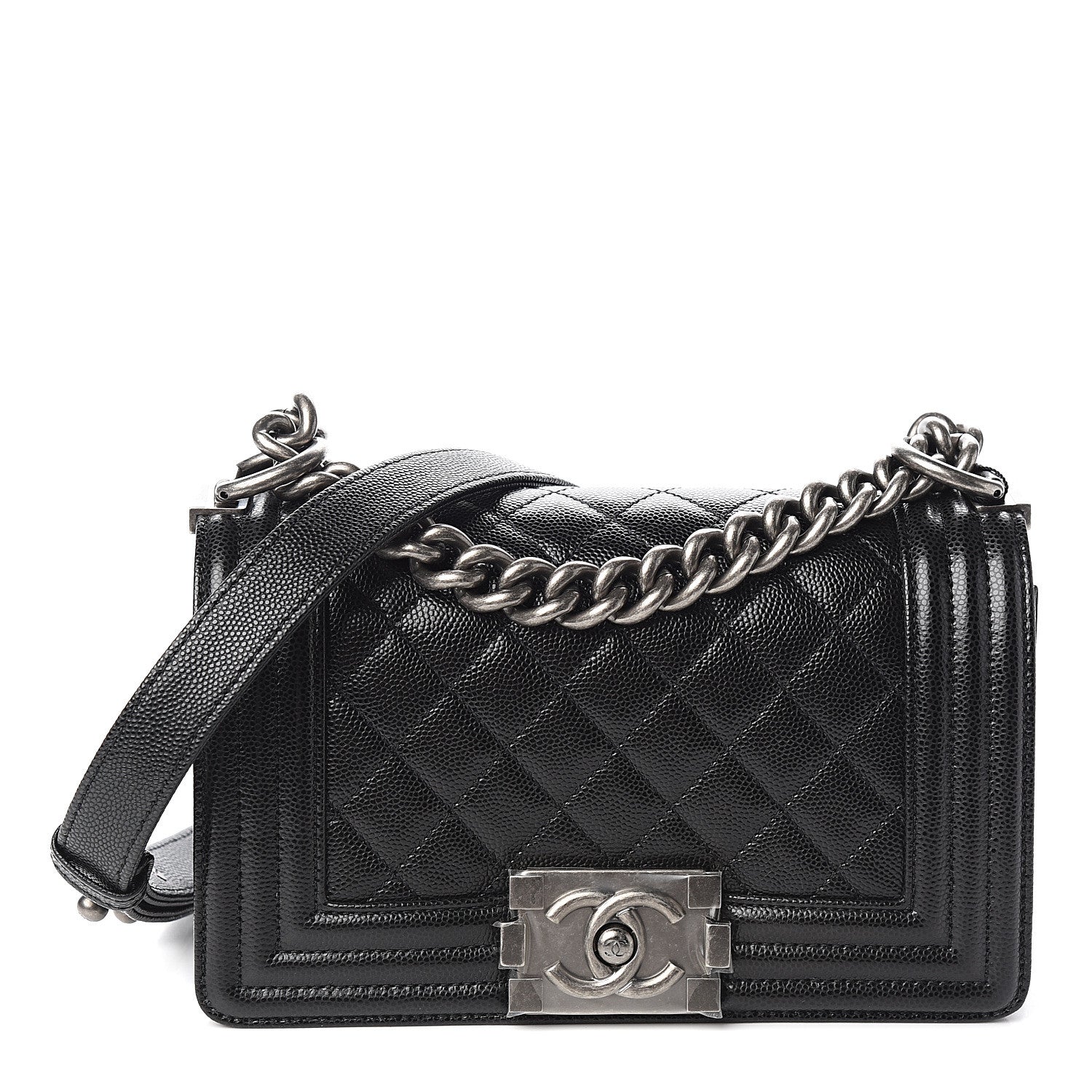 Chanel Caviar Quilted Small Boy Flap Black 1 of 10