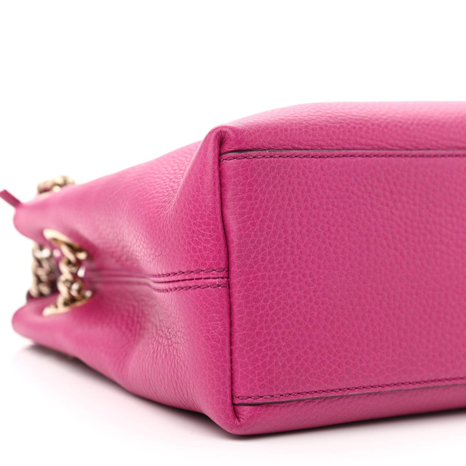 Gucci Cellarius Calfskin Small Soho Chain Shoulder Bag Bright Bouganville 9 of 11