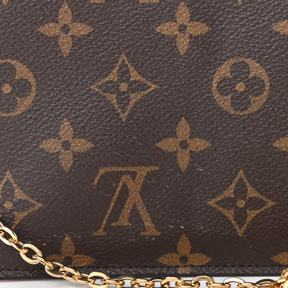 Louis Vuitton Monogram Flore Chain Wallet Rose Ballerine 9 of 9