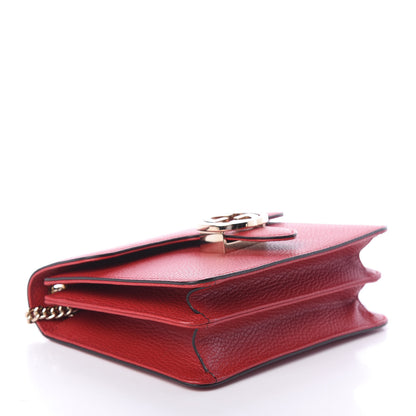Gucci Dollar Calfskin Small Interlocking G Shoulder Bag Red 3 of 8