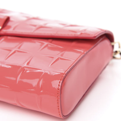 MCM Diamond Patent Medium Millie Crossbody Bag Teaberry 8 of 8