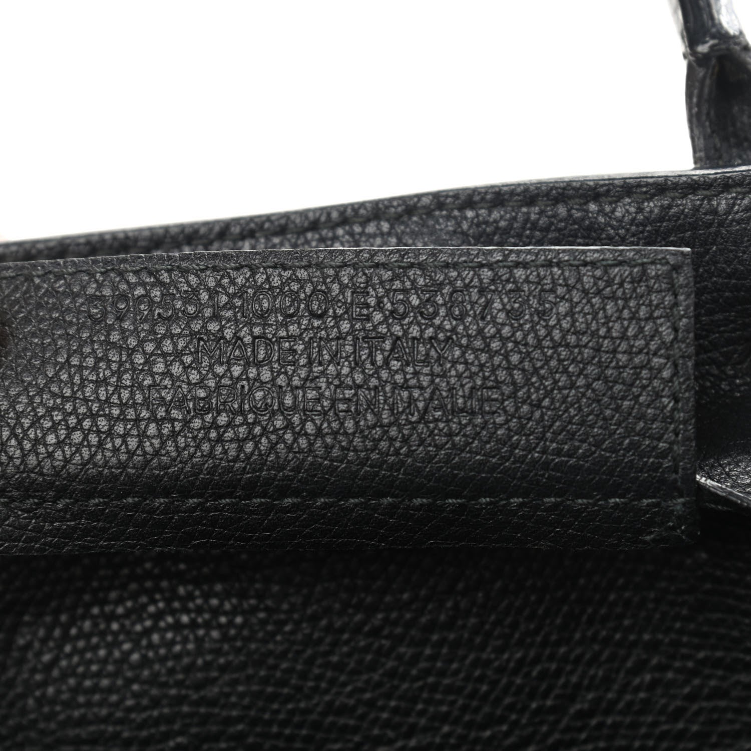 Balenciaga Grained Calfskin Plate Hardware Papier A6 Zip Around Tote Black 6 of 12