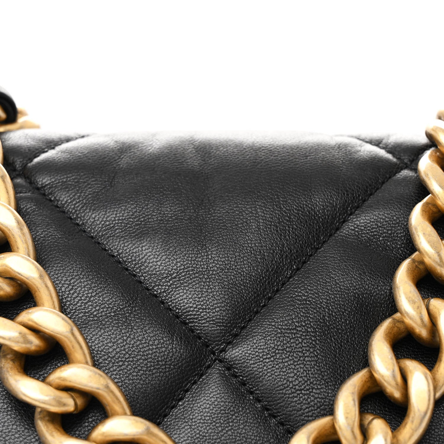 Chanel Lambskin Quilted Maxi Chanel 19 Flap Black 8 of 10