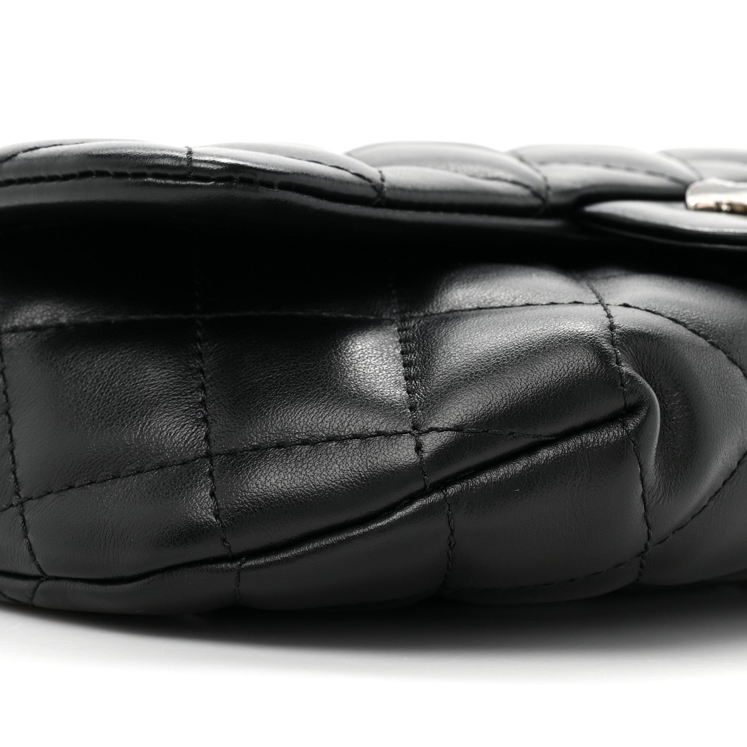 Chanel Calfskin Quilted CC Uniform Flap Belt Bag Black 9 of 9