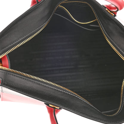 Prada Saffiano City Calfskin Medium Esplanade Fuoco Black 5 of 10