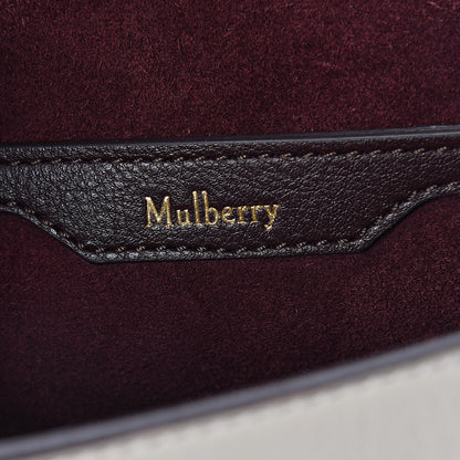 Mulberry Silky Calfskin Amberley Satchel Metal Blue Chalk 6 of 9