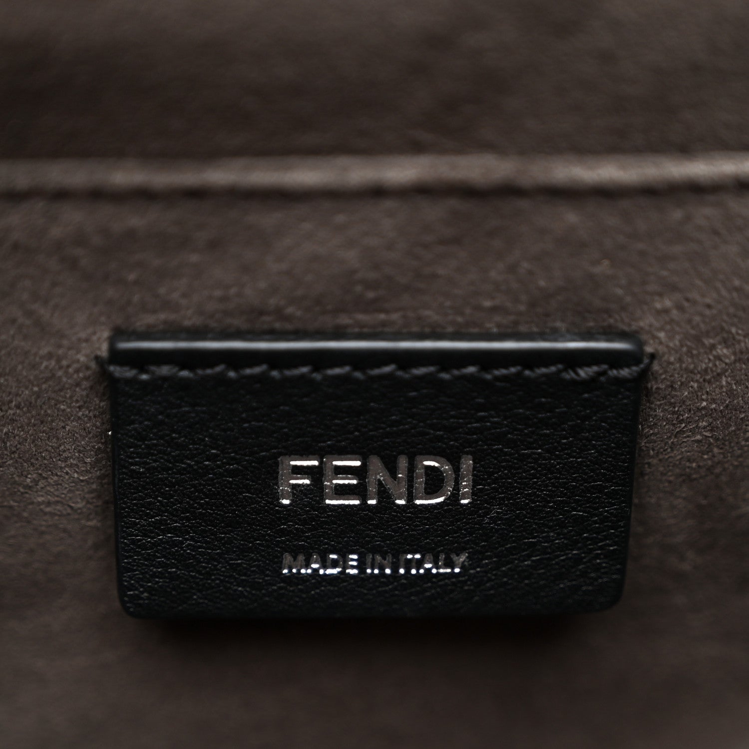 Fendi Vitello Liberty Dolce Scalloped Studded Scrollwork Kan I Shoulder Bag Cuoio White 6 of 10